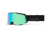 100% snowboarding goggles Snowcraft S HiPer black/green mirrored