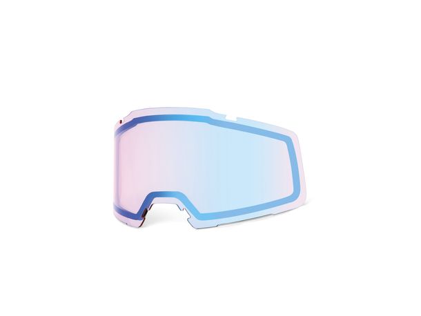 Gafas de repuesto de cristal 100% para esquí, snowboard, Okan HiPer, rosa turquesa ML, con espejo