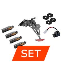 Ombouwset Highsider kentekenplaathouder Akron-RS PRO + STS 1 LED-knipperlichten + accessoires voor Kawasaki Z 900 bj. 2017-2026