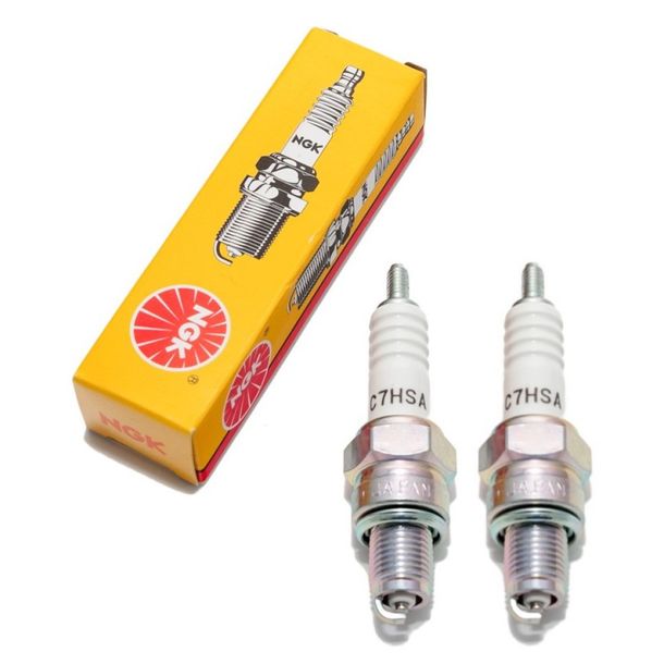 Bougieset NGK 2x C7HSA bougie, 12,7mm kortdraad Ø 10,0mm, 4629