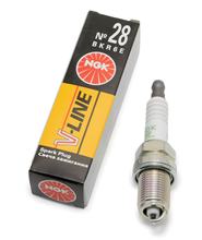 Zestaw świec zapłonowych NGK 2x BKR6E V-Line świeca zapłonowa przeciwzakłóceniowa, długi gwint 19,0mm Ø 14,0mm, 4856 / 6962 / 94067
