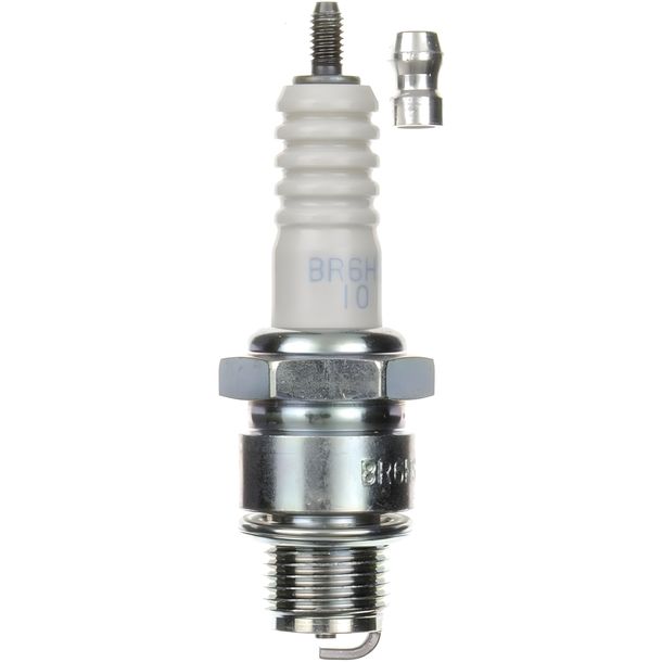Spark plug set NGK 2x BR6HS-10 resistor, 12,7mm short thread Ø 14,0mm, 1090