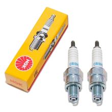 Zündkerzen Set NGK 2x CR8HSA Zündkerze entstört, 12,7mm Kurzgewinde Ø 10,0mm, 2086