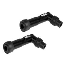 Zündkerzenstecker Set NGK 2x XD05F 10-12mm M4 102° schwarz, 8072
