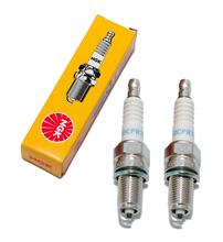 Zestaw świec zapłonowych NGK 2x DCPR7E, świece zapłonowe zakłócone, gwint długi 19,0mm Ø 12,0mm, 3932 / 4415