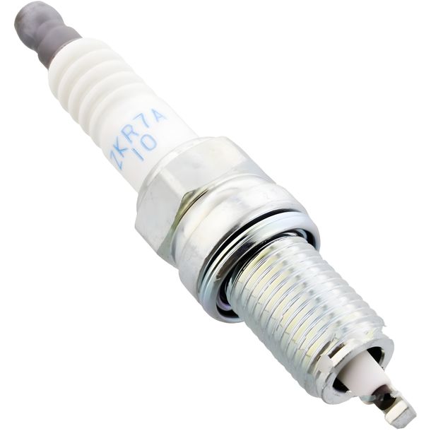 Spark plug set NGK 2x ZKR7A-10 V-Line resistor, 19,0mm long thread Ø 12,0mm, 1691 / 95479 / 97472
