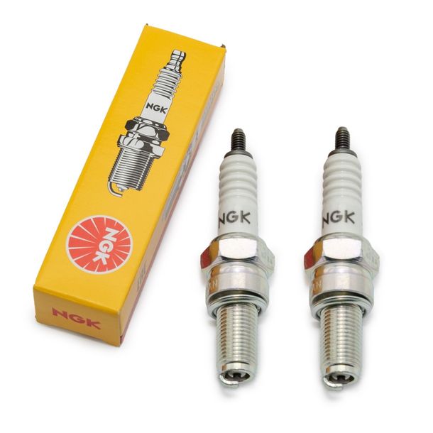 Bujías Juego NGK 2x C9E bujía, 19,0mm rosca larga Ø 10,0mm, 7499