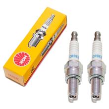 Zündkerzen Set NGK 2x CR8EB Zündkerze entstört, 19,0mm Langgewinde Ø 10,0mm, feste SAE-Anschlussmutter, 7784