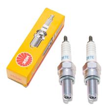 Zündkerzen Set NGK 2x CR7E Zündkerze entstört, 19,0mm Langgewinde Ø 10,0mm, 4509 / 4578 / 7513