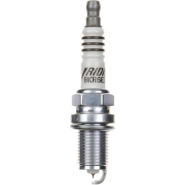 Spark plug set NGK 2x BKR6EIX-11 iridium resistor, 19,0mm long thread Ø 14,0mm, 3764