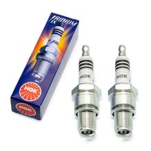Zündkerzen Set NGK 2x BR9EIX Iridium-Zündkerze entstört, 19,0mm Langgewinde Ø 14,0mm, 3981