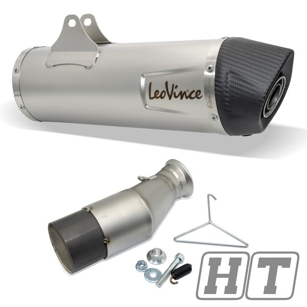 Usado, silenciador LeoVince SLIP-ON SBK LV ONE EVO, acero inoxidable, tapa de carbono, con catalizador, con homologación para Husqvarna 701 Supermoto / Enduro / Enduro LR