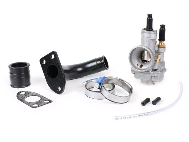 Juego de colectores de admisión con carburador BGM Ø 24 mm para Polini CP23 Vespa GS150 (VS2 a VS5), GS2 (VD1TS), GS3 (VD2TS)