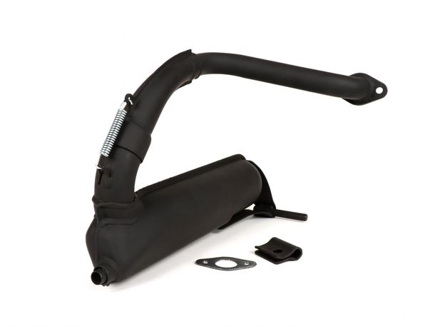 Auspuff BGM Banane Sport schwarz für Vespa PV125, ET3 125