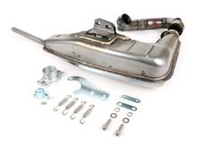 BGM Clubman V4.0 uitlaat ongeverfd voor Quattrini M210 voor Lambretta serie 1-3