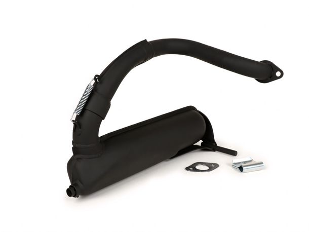 Auspuff BGM Touring schwarz für Vespa PV125, ET3 125