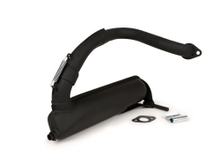 Zwarte uitlaat BGM Touring voor Vespa PV125, ET3 125