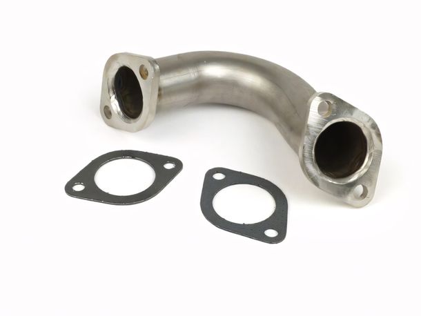 Auspuffkrümmer BGM Edelstahl für Gilera Runner FX, FXR 125-180, Italjet Dragster 125-180, Piaggio SKR125, SKR150, TPH125, Skipper125, Skipper150, Hexagon LX, LXT 125-180