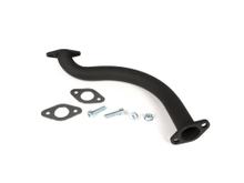 Auspuffkrümmer BGM Ø 30mm Banane Big Bore Krümmer für Piaggio, Faco, Sito Bananenauspuff, Stahl, schwarz für Vespa PV125, ET3