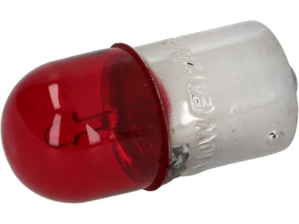 Ampoule rouge BGM BA15s 12V 10W
