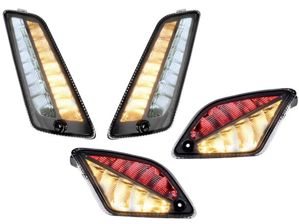 Blinker Set Moto Nostra vorne und hinten dynamisches LED Lauflicht smoked – Bild 3