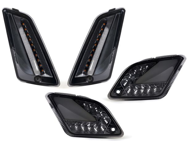 Kit de clignotants avant et arrière Moto Nostra teinté noir pour Vespa GTS 125-300 HPE (2019-2022)