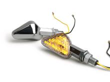 Indicatore LED ottico cromato triangolare BGM universale