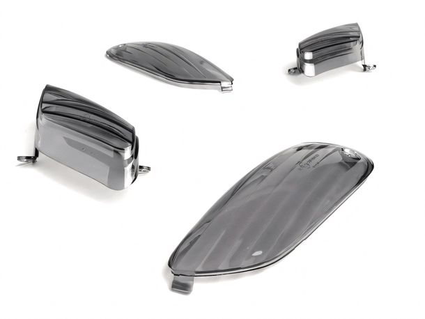 Blinkergläser BGM 4er Set für Aprilia SR 50 R - schwarz