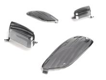 Set de 4 lentes indicadoras de BGM para Aprilia SR 50 R - negro