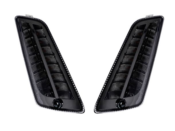 Blinker-Set Moto Nostra vorne 2K22 dynamisches LED Lauflicht, Tagfahrlicht, E-Prüfzeichen, Smoked für Vespa GT, GTL, GTV, GTS 125-300, HPE, Supertech (2019-2022)