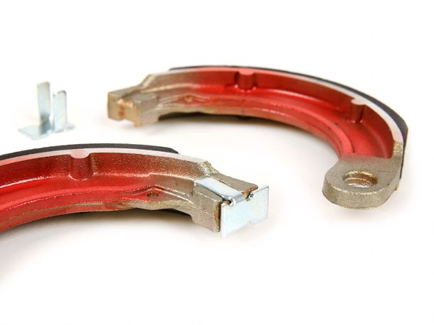 Mâchoires de frein BGM 127x20mm arrière pour frein à tambour BGM5310 8 pouces 1 support pour Vespa Wideframe V1T à V15T (h), V30T à V33T (h), VM (h), VN (h), VL (h), VB (h), VNA1T-VNA2T (h), VNB1T à VNB3T (h), VBA1T (h), VBB1T (h)