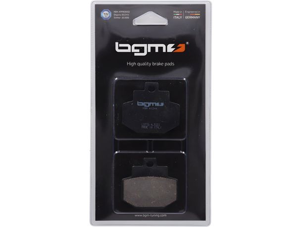 BGM 55.5 x 49 mm brake pads for Benelli Adiva 125-150, Gilera DNA, Runner 125-200, Piaggio Hexagon GTX 125-250, Vespa Gran Tourismo 125-200