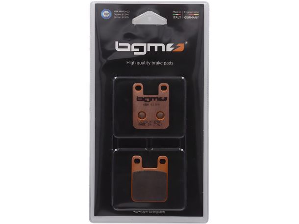 BGM Sintersport brake pads for Beta Eikon 50, Derbi Atlantis 50-100, ITALJET Dragster 50-180, MBK X-Limit 50, PEUGEOT Speedfight 50-100