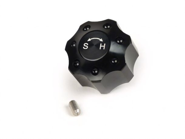 Einstellrad BGM Dämpfung Soft, Hard Serie schwarz für Stoßdämpfer der Baureihen BGM R12, BGM SC, R12, BGM SC, F16