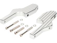 Fußrastenadapter Sozius Moto Nostra, CNC, silbern für Vespa GT, GTL, GTS, GTV 125-300 bis 2022