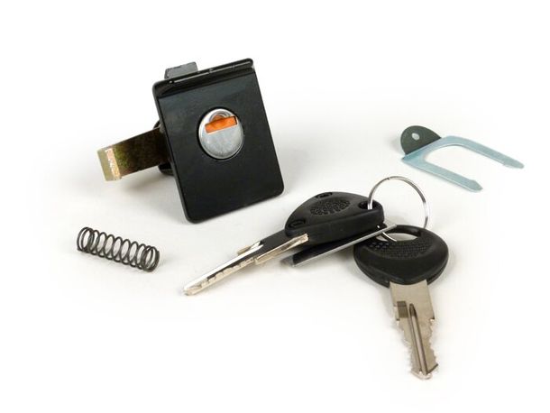 BGM black luggage compartment lock for Vespa PX Lusso (from 1984), T5 125ccm