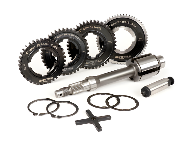 Cambio BGM 12/57, 13/42, 17/38, 21/35 denti Vespa PX Lusso (1984-) PX125 (VNX2T 232053 ->, ZAPM), PX150 (VLX1T 624602 ->, ZAPM), PX200 (VSX1T 315267 ->), Cosa, T5 125cc, per LML Star 2 tempi, 2-Stella ictus