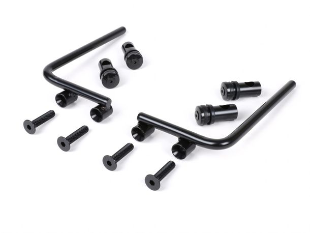 Supporto per parabrezza Moto Nostra 340x105 mm, nero per Vespa PX80, PX125, PX150, PX200, LML 12, 150 Star, Stella