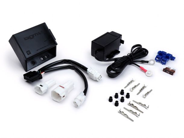 Raddrizzatore a tromba BGM con presa USB + set di cavi adattatori con relè lampeggiatore LED e funzione di ricarica USB