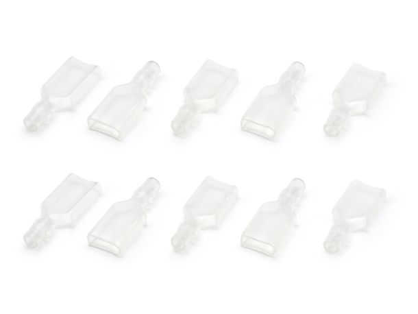 Tubo isolante BGM per capocorda piatto 6,3 mm diametro 0,5-1,0 mm² DIN 46248 10 pezzi