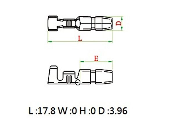 Cosse de câble BGM ronde 4 mm Ø 0,5-1,0 mm²