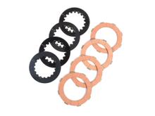 Kupplungsbeläge Set BGM inkl. Stahlscheiben für Kupplungskorb, Superstrong, Scooter & Service, MMW, Ultrastrong, 4-Scheiben für Vespa Cosa2, FL (1992-), PX (1995-)