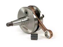 BGM Racing chromen krukas voor membraaninlaat met massieve straal, slag van 51 mm, drijfstang van 97 mm, Ø 24 mm conus voor Vespa PK125 XL2, PK125 ETS