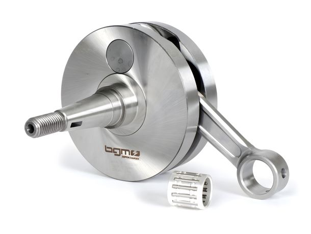 Crankshaft BGM direct intake 57mm stroke, connecting rod 105mm, piston pin Ø 15mm needle bearing for Vespa GS150 (VS1-5T), Motovespa 150GS (engine 04M), 150S (VTT, V13502C), 150 Sprint (engine 04M)
