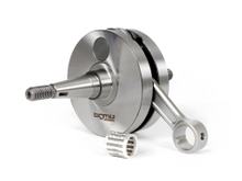 Krukas BGM directe inlaat 60 mm slag, drijfstang 105 mm, zuigerpen Ø 15 mm naaldlager voor Vespa GS150 (VS1-5T), Motovespa 150GS (motor 04M), 150S (VTT, V13502C), 150 Sprint (motor 04M)
