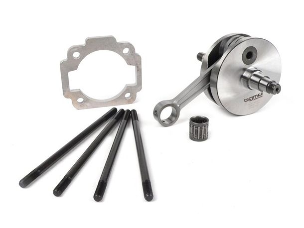 Kurbelwellen-Kit BGM Racing Vollwange 51mm Hub 105mm Pleuel Ø 24mm Konus für Vespa PK125 XL2, PK125 ETS