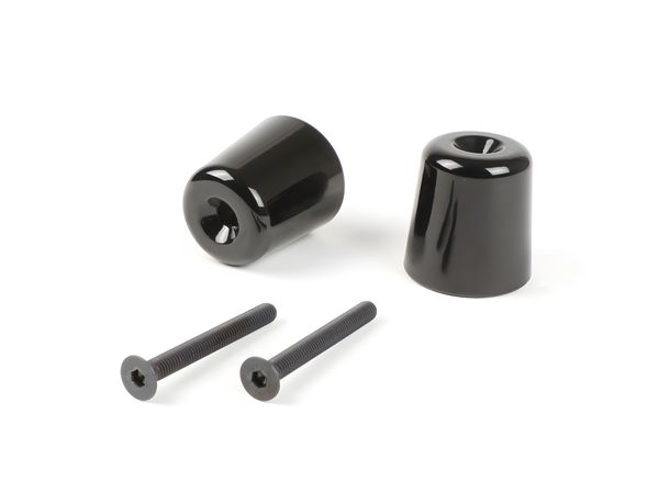 Set pesi manubrio Moto Nostra nero lucido per Vespa GT/GTL 125-200/GTS 125-300/GTV 125-300/Aprilia Scarabeo 400/500/SR Max 125-300/Gilera GP 800/Nexus 125-500/Piaggio Beverly 125-500/X10 125