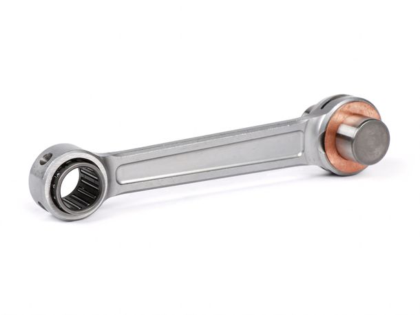 Biella BGM per albero motore BGM0318 128mm per spinotti Ø 16mm, perno mozzo Ø 20mm per Vespa PX200 con cilindro Quattrini M232, M244