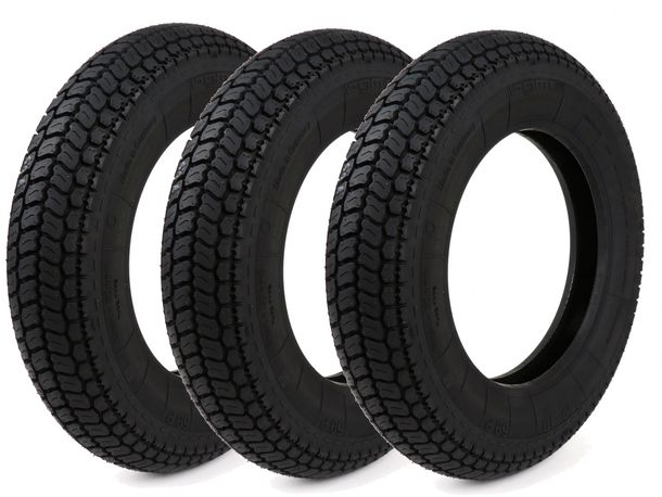 3x Reifen BGM Classic  3.50 10 Zoll TT 59P 150 kmh reinforced für Felgen mit Schlauch