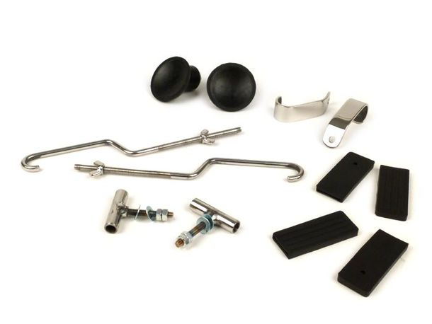 Moto Nostra Stainless Steel Foldable Front Luggage Rack Repair Kit for Vespa Smallframe V50, PV125, ET3, Largeframe Rally180, Rally200, Sprint150, TS125, GT125, GTR125